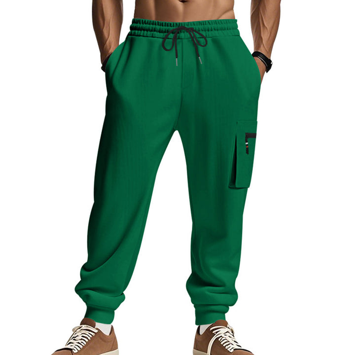 Herren Sportliche Jogginghose mit praktischen Seitentaschen und verstellbarem Bund Drune