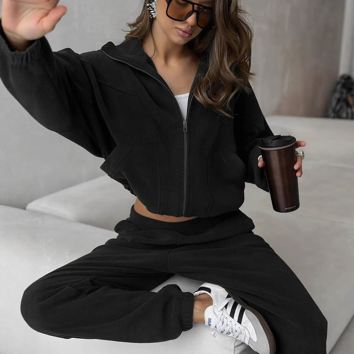 Damen bequemer und modischer Jumpsuit mit tiefem V-Ausschnitt Drune
