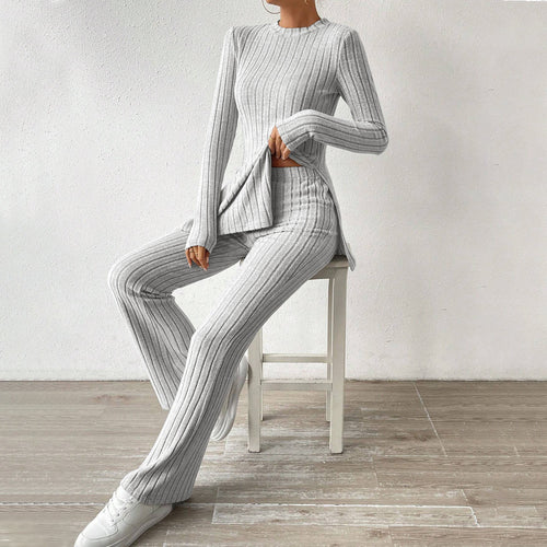 Damen Strickanzug mit eleganten langen Ärmeln und modischem Schnitt Drune