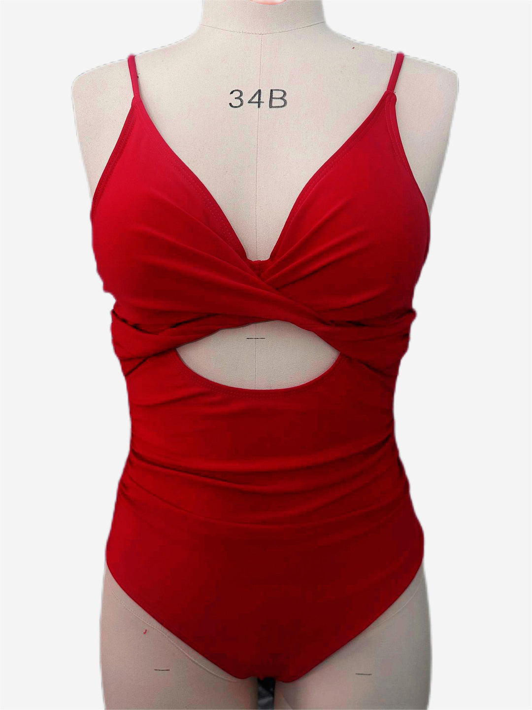 Damen Eleganter Einteiler-Badeanzug mit modischem Cut-Out Drune