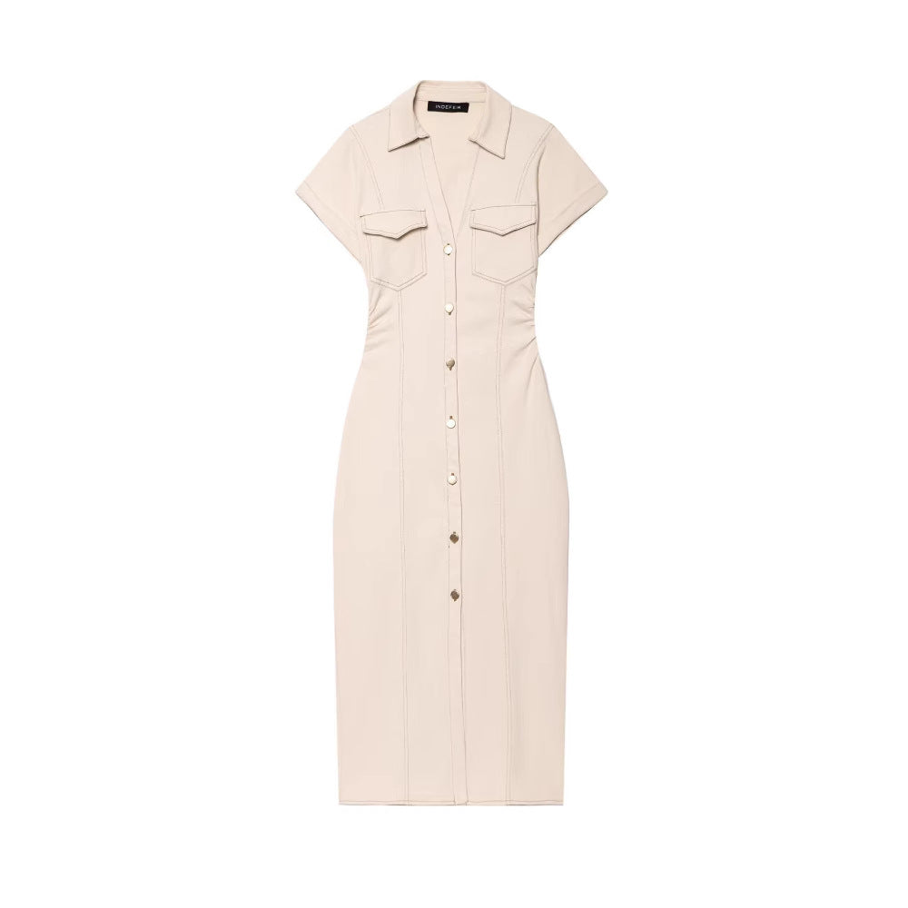 Femme Utility Shirt Kleid Drune