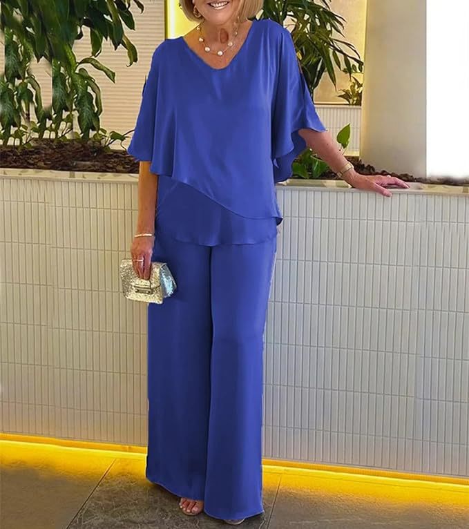Damen Jumpsuit mit elegantem Layering und großzügigem Schnitt Drune