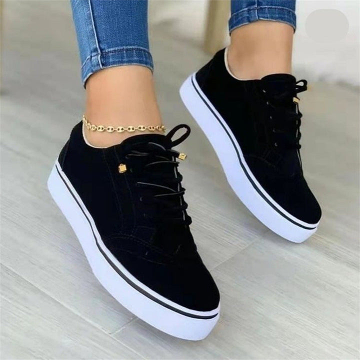 Damen modische Sneaker mit atmungsaktiver Oberflächenstruktur und rutschfester Sohle Drune