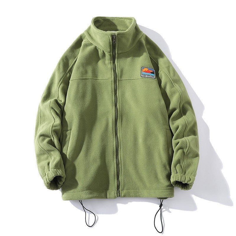 Herren Fleecejacke mit hohem Kragen und praktischen Taschen Drune
