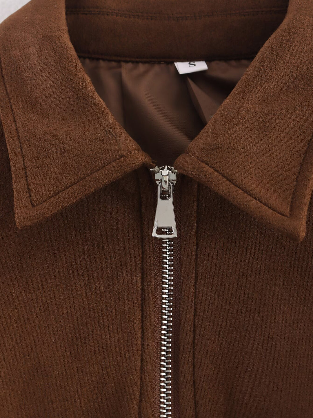 Damen Moderner Cropped Hoodie mit praktischen Taschen und Reißverschluss Drune