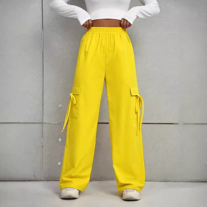 Damen Cargo-Hose mit elastischem Bund und praktischen Taschen Drune