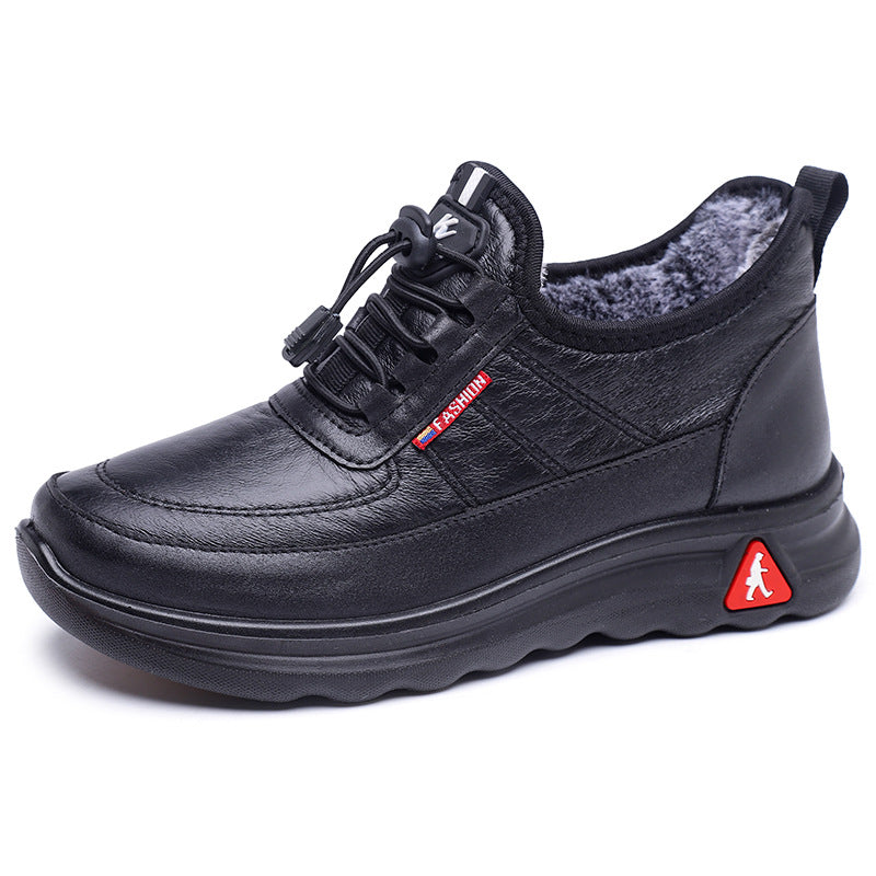 Damen Komfortable und warme Freizeit-Sneaker mit kuscheligem Innenfutter Drune