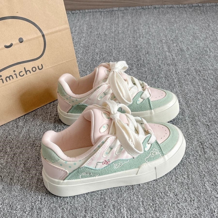 Damen Sneaker mit verspieltem Tierdesign und atmungsaktivem Obermaterial Drune