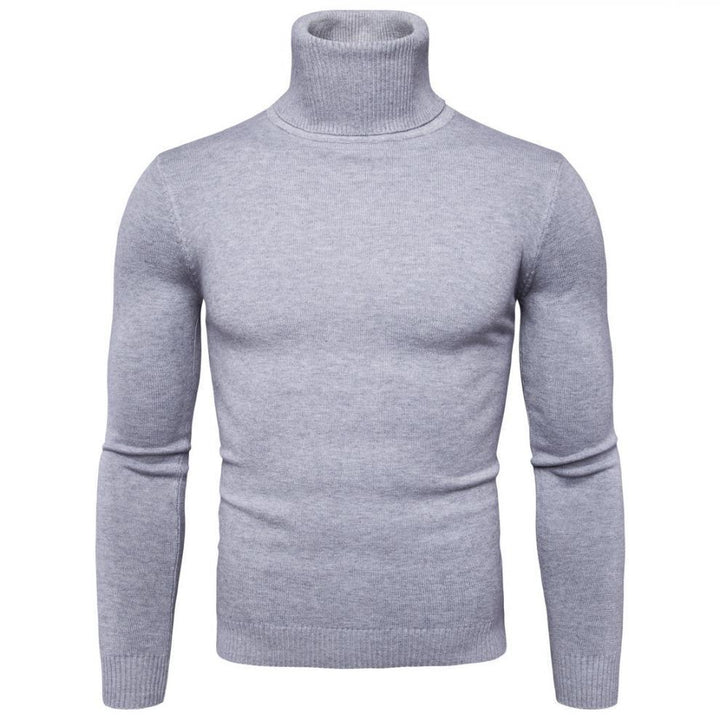 Herren nan schmal geschnittener Rollkragenpullover aus Merino-Baumwollmix mit hohem Kragen Drune