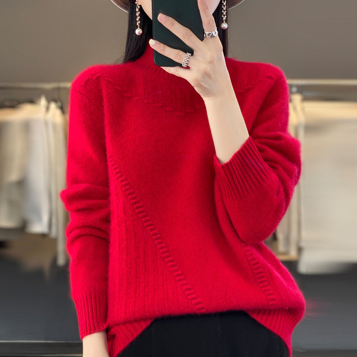 Damen Eleganter und bequemer Strickpullover mit einzigartigem Design Drune