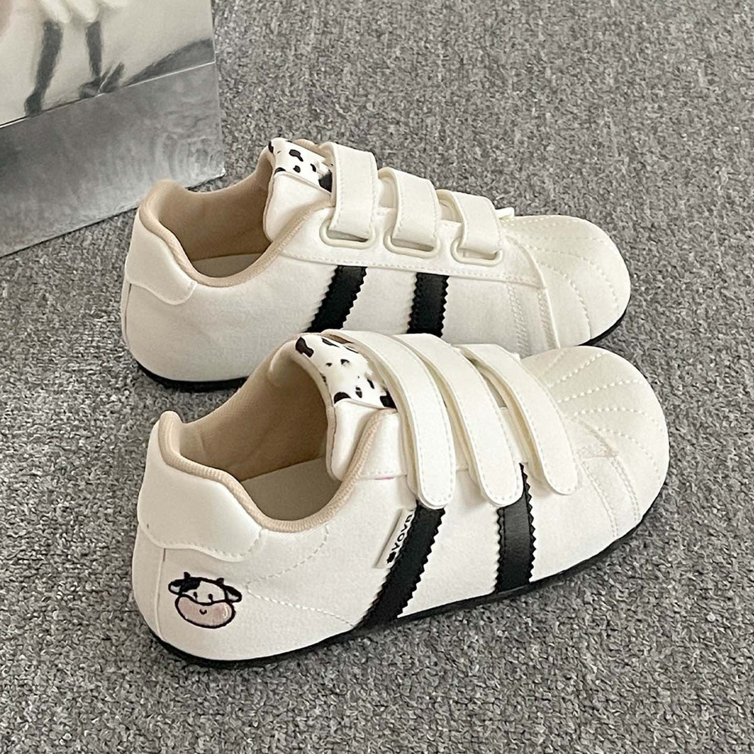 Damen Sneakers mit Velcro-Verschluss und lustigem Tierdesign Drune