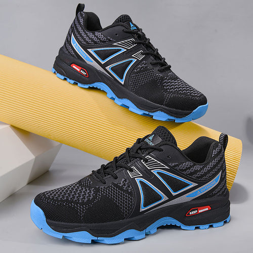 Herren nan geländefester Trekking-Sneaker mit aggressivem Profildesign und atmungsaktivem Strickoberteil Drune