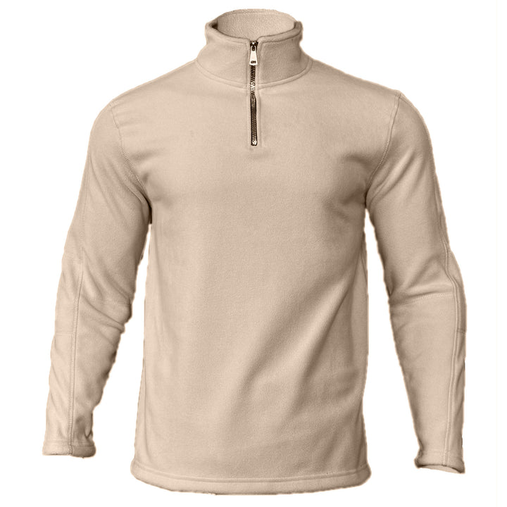 Herren nan funktionaler Fleecepullover mit Halbzip, Stehkragen und Raglanärmeln Drune