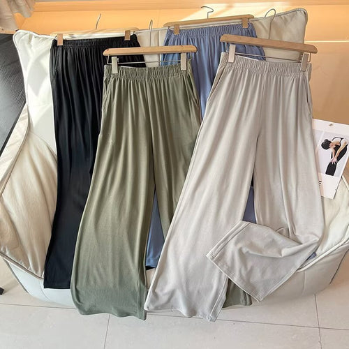 Damen Weite und bequeme Jersey-Hose Drune