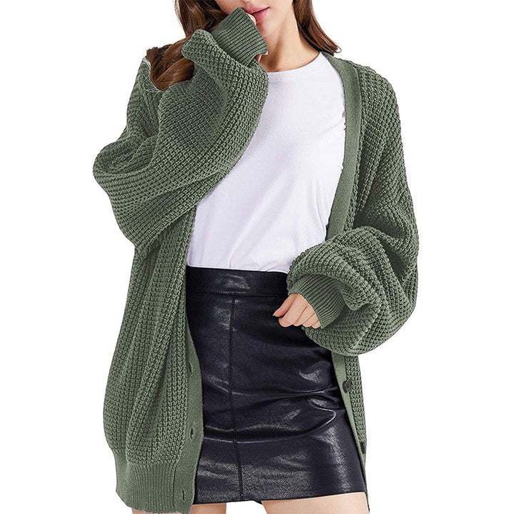 Damen lässiger Strickcardigan Drune