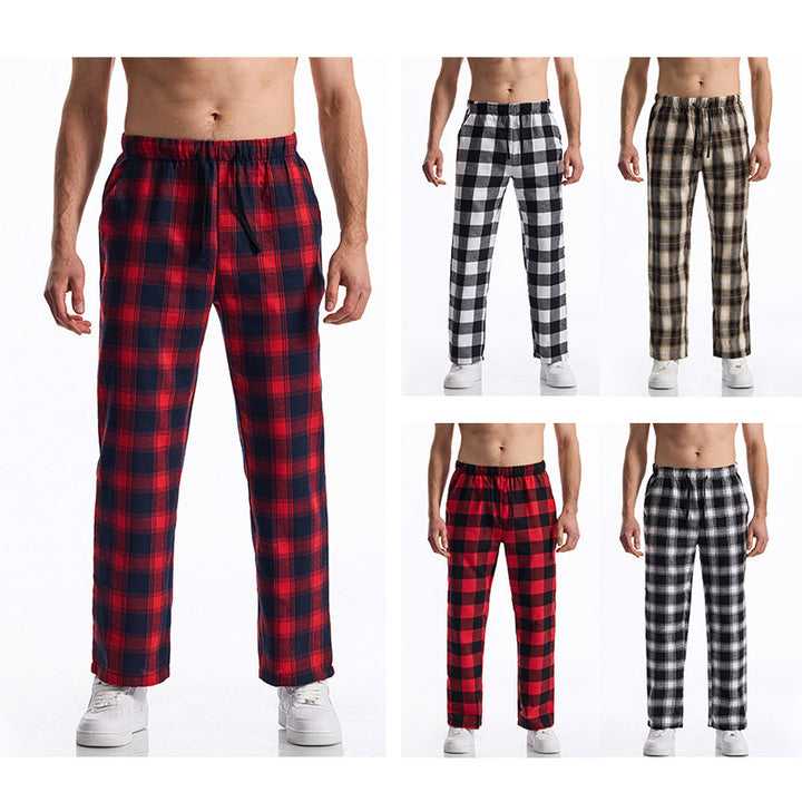 Herren komfortable Karohose Drune