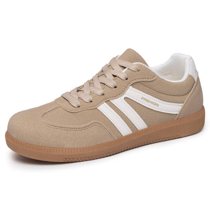 Damen nan retro-inspirierter Low-Top Sneaker mit Velours- und Synthetikbesatz Drune
