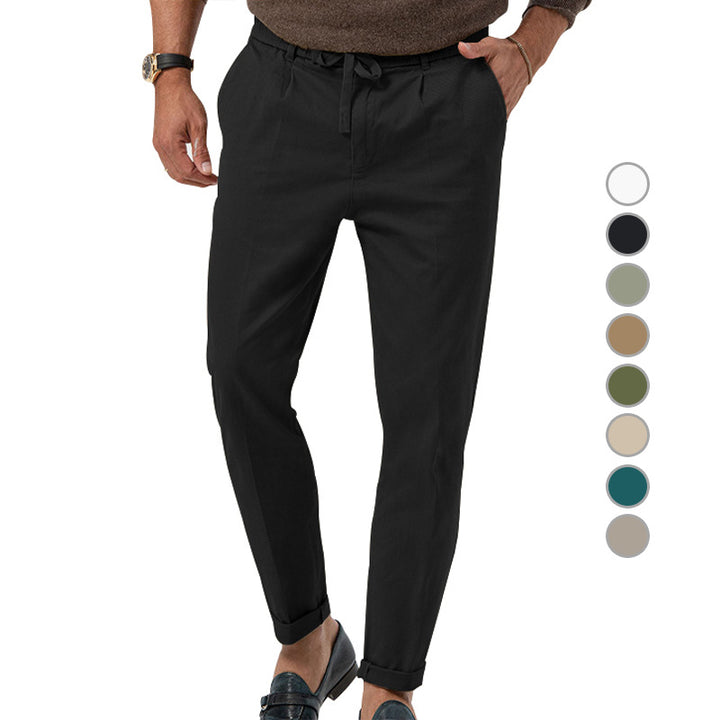 Herren elegante Freizeithose mit elastischem Bund und atmungsaktivem Material Drune