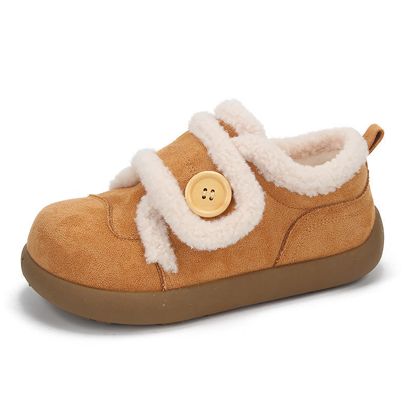 Damen Sneaker mit kuscheligem Innenfutter und praktischer Knopfakzent Drune