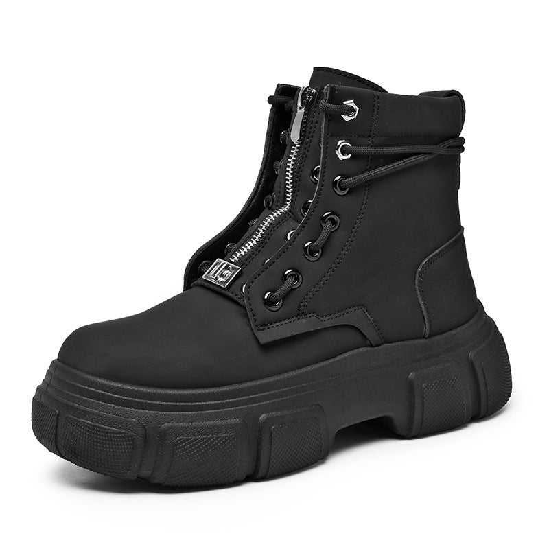 Damen robuste Combat Boots mit rutschfester Sohle und innovativem Schnürsystem Drune