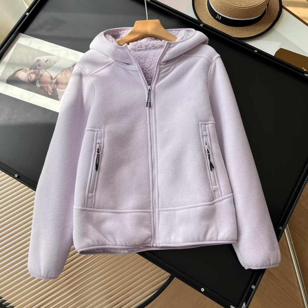 Damen Fleecejacke mit kuscheligem Innenfutter und praktischen Reißverschlusstaschen Drune