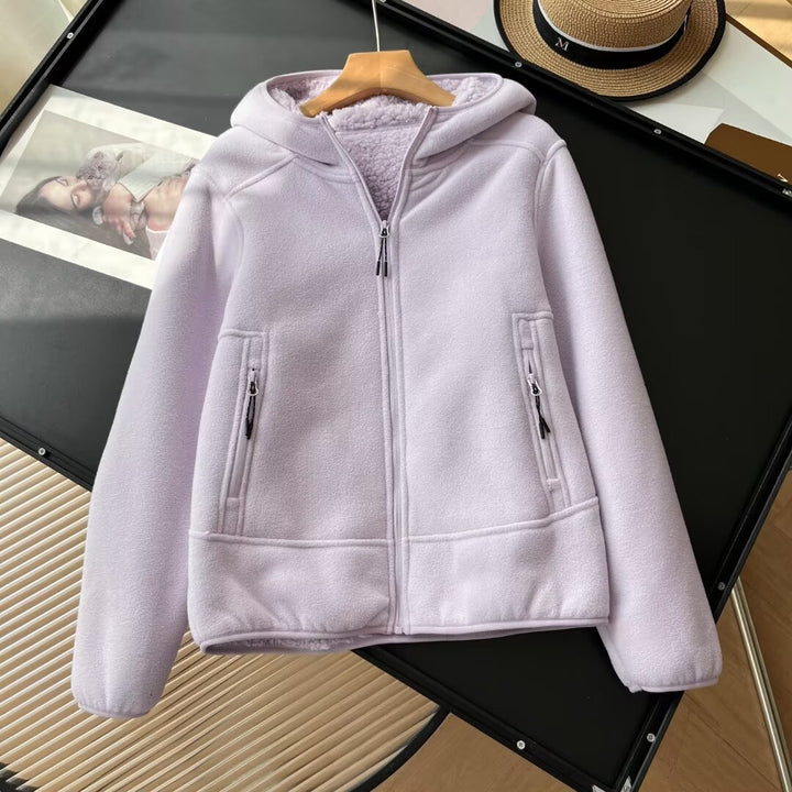 Damen Fleecejacke mit kuscheligem Innenfutter und praktischen Reißverschlusstaschen Drune