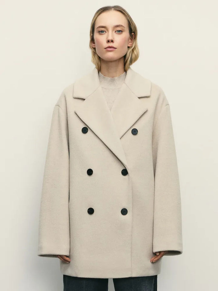 Damen Elegante Doppeltüra-Manteljacke Drune