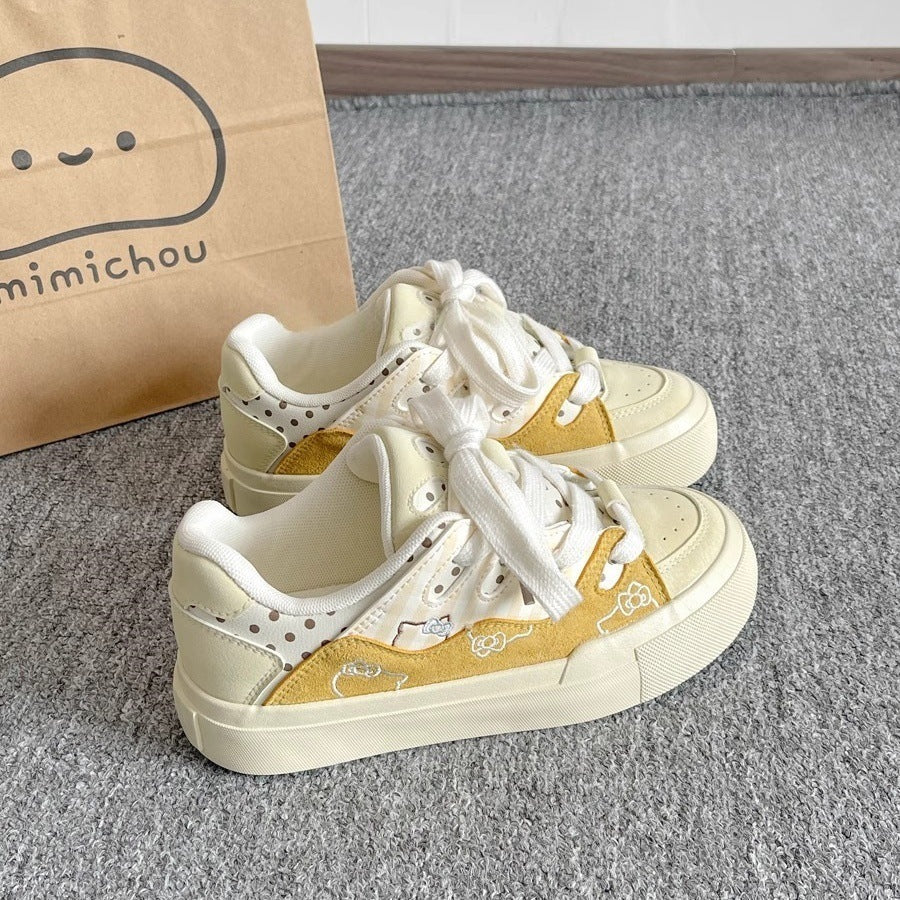 Damen Sneaker mit verspieltem Tierdesign und atmungsaktivem Obermaterial Drune