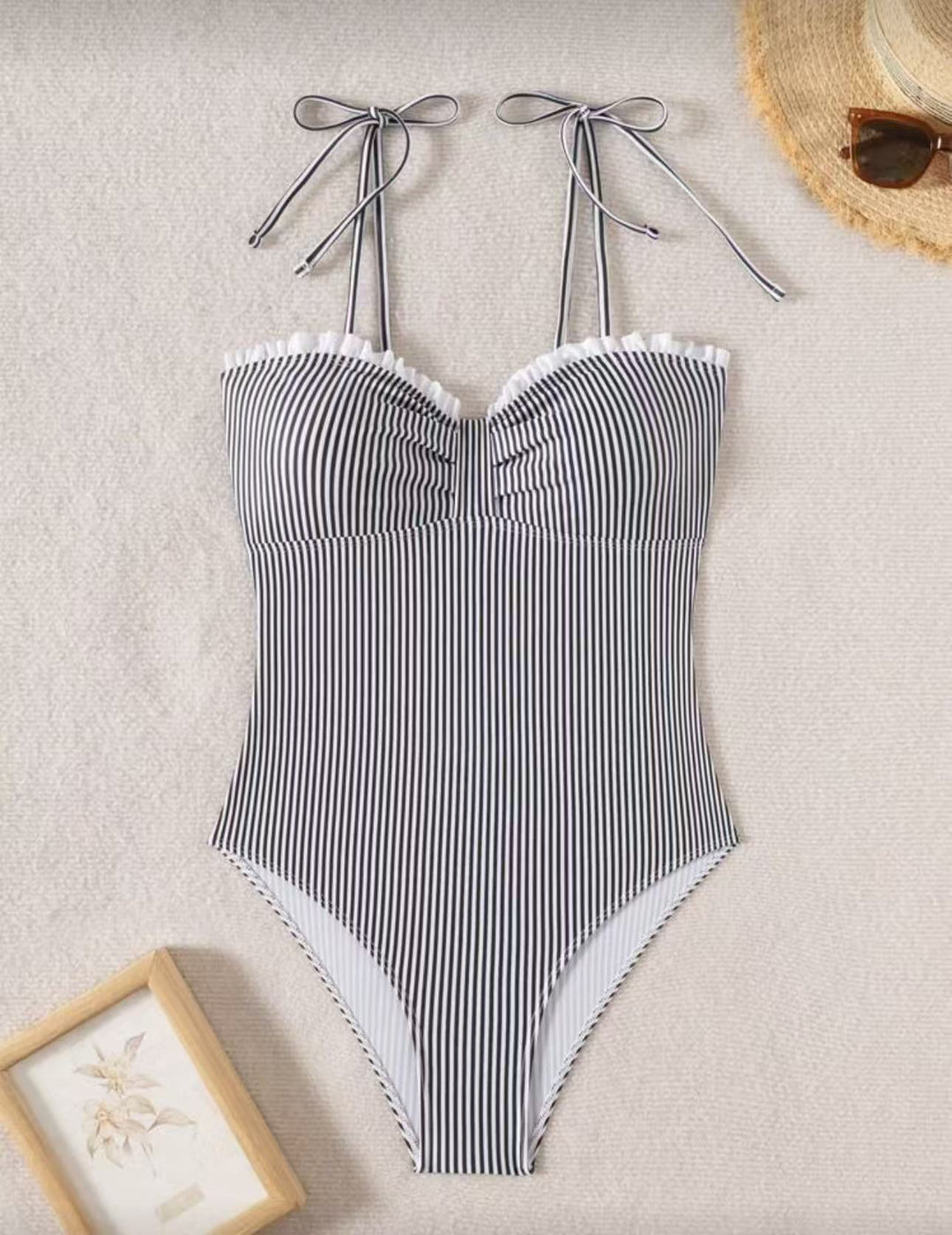 Damen Einteiliges Badeoutfit mit eleganten Raffungen Drune