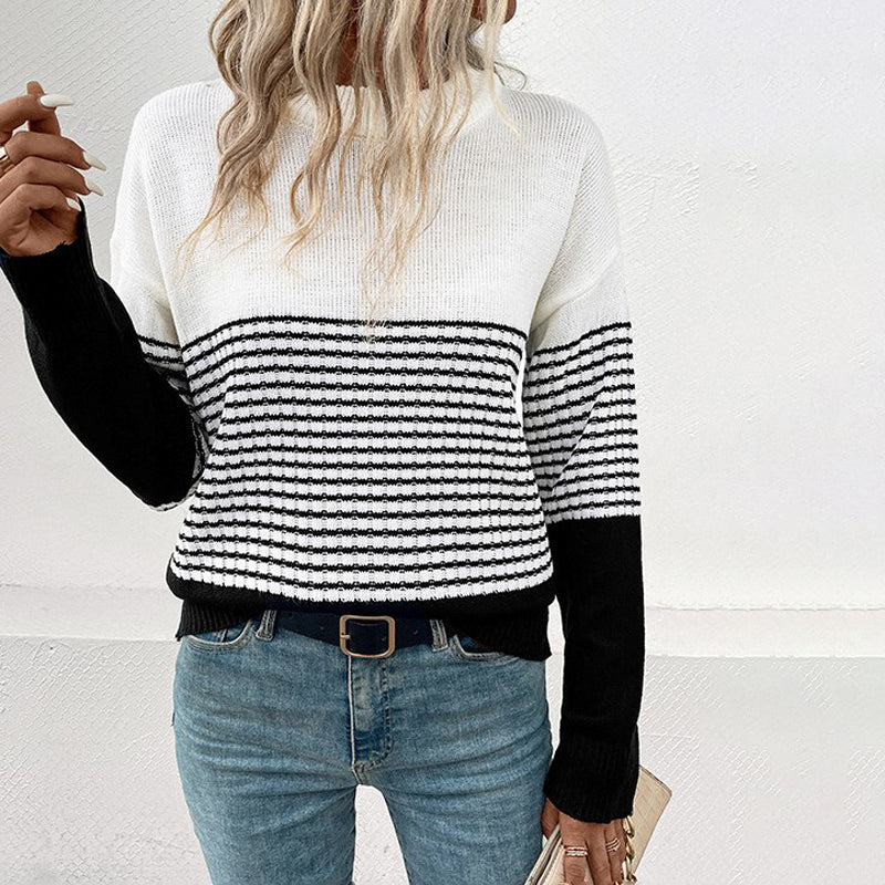 Drune | Gestreifter Strickpullover mit Elegantem Design