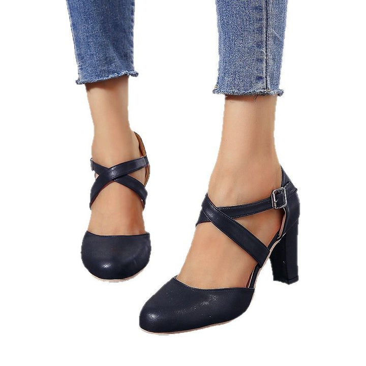Damen Elegante High Heels mit modischem Riemchen-Design Drune