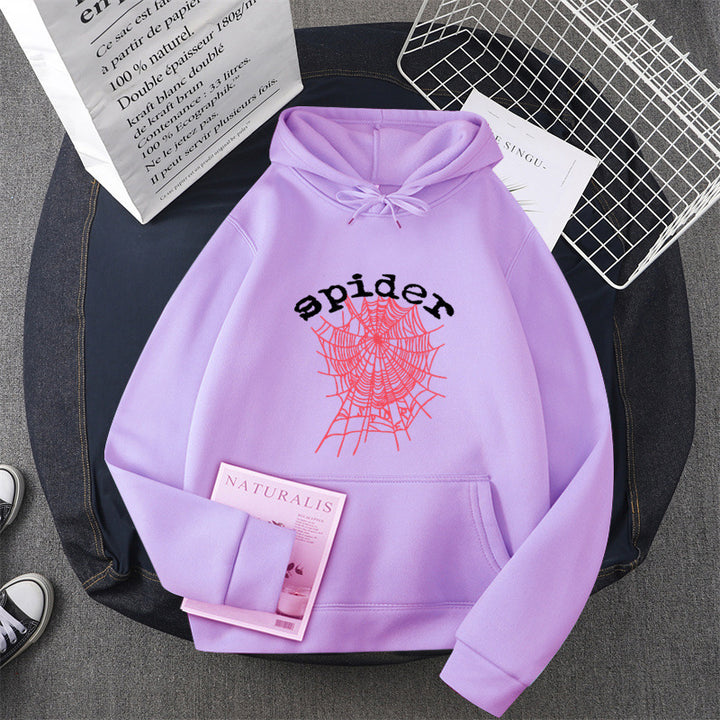Damen Kapuzensweater mit kreativem Spinnenmotiv Drune