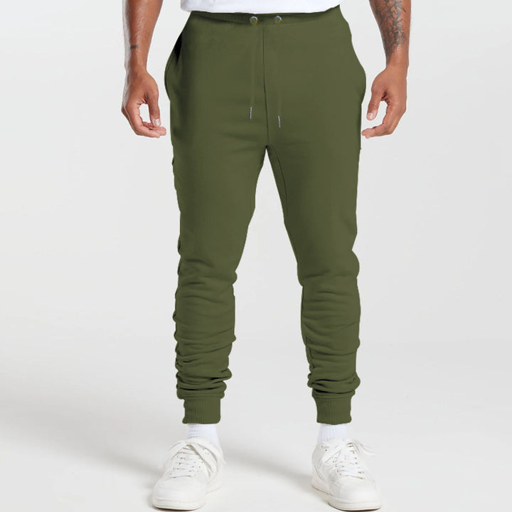 Herren Sportsweatpants mit gestreifen elastischen Bündchen und praktischen Seitentaschen Drune
