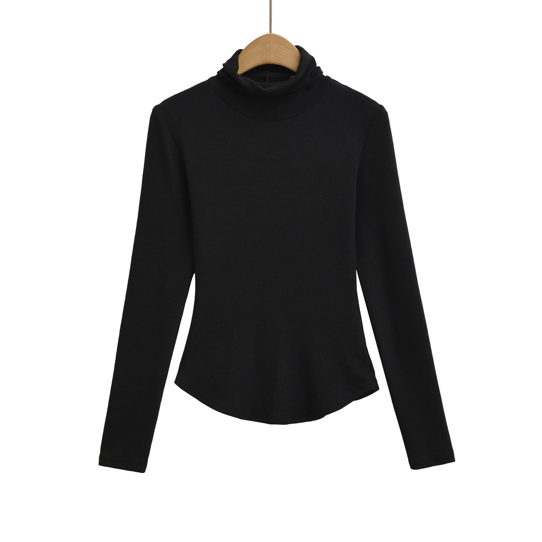 Damen Langarmshirt mit hohem Kragen Drune