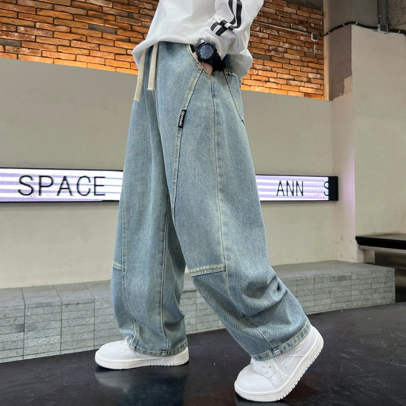 Damen oversized Jeans mit einzigartigem Schnitt und tiefen Taschen Drune