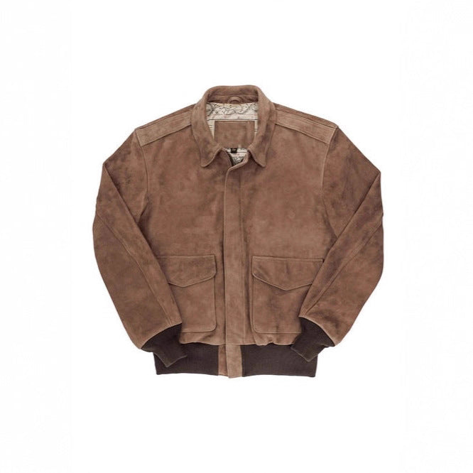 Herren Wildlederjacke mit hochwertiger Verarbeitung und praktischen Taschen Drune