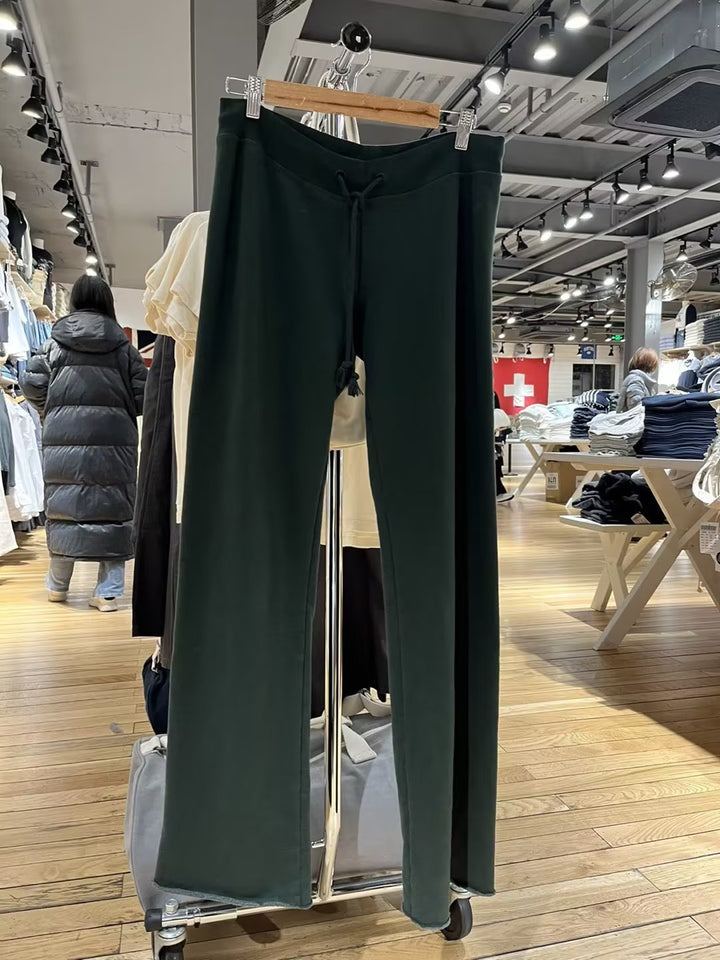 Damen bequeme Lounge-Hose mit verstellbarem Bund Drune