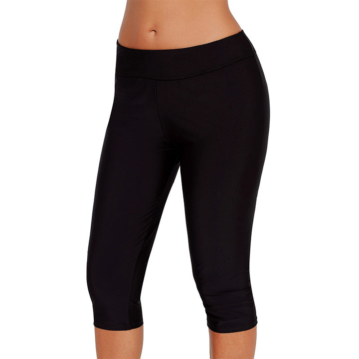 Damen Sportliche 3/4-Leggings mit hohem Bund und atmungsaktivem Material Drune