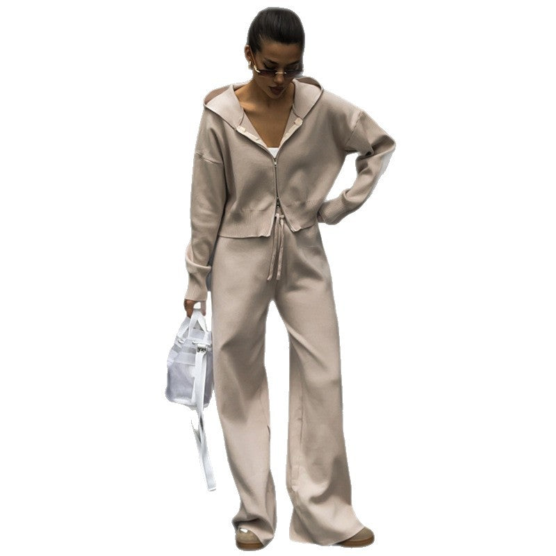 Damen lässiger Hoodie-Set Drune