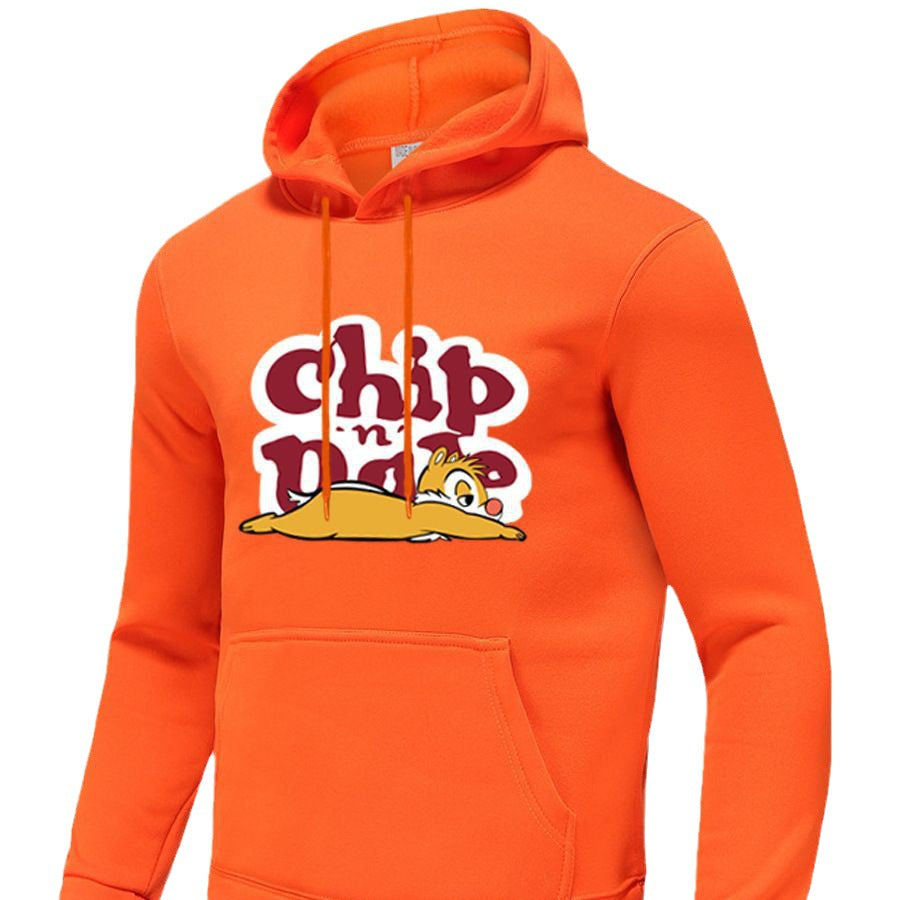 Herren Freizeit Hoodie mit auffälligem Cartoon-Motiv Drune