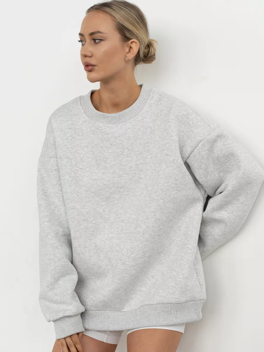 Damen Oversized Sweatshirt mit weiten Ärmeln Drune