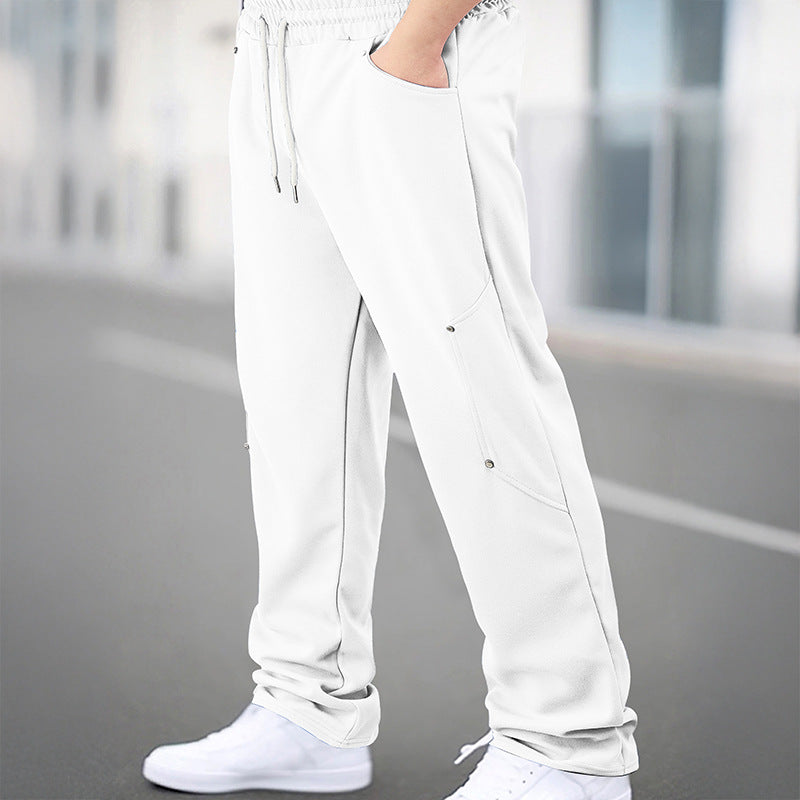 Herren Sportliche Jogginghose mit atmungsaktiven Mesh-Einsätzen und elastischem Bund Drune
