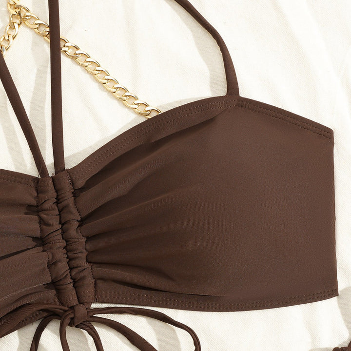 Damen Hochwertiger Bikiniset mit raffiniertem Ketten-Detail Drune
