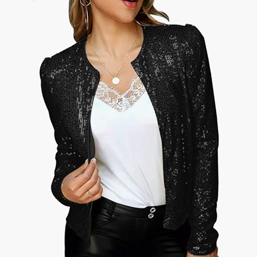 Damen Glitzernde Strickjacke Drune