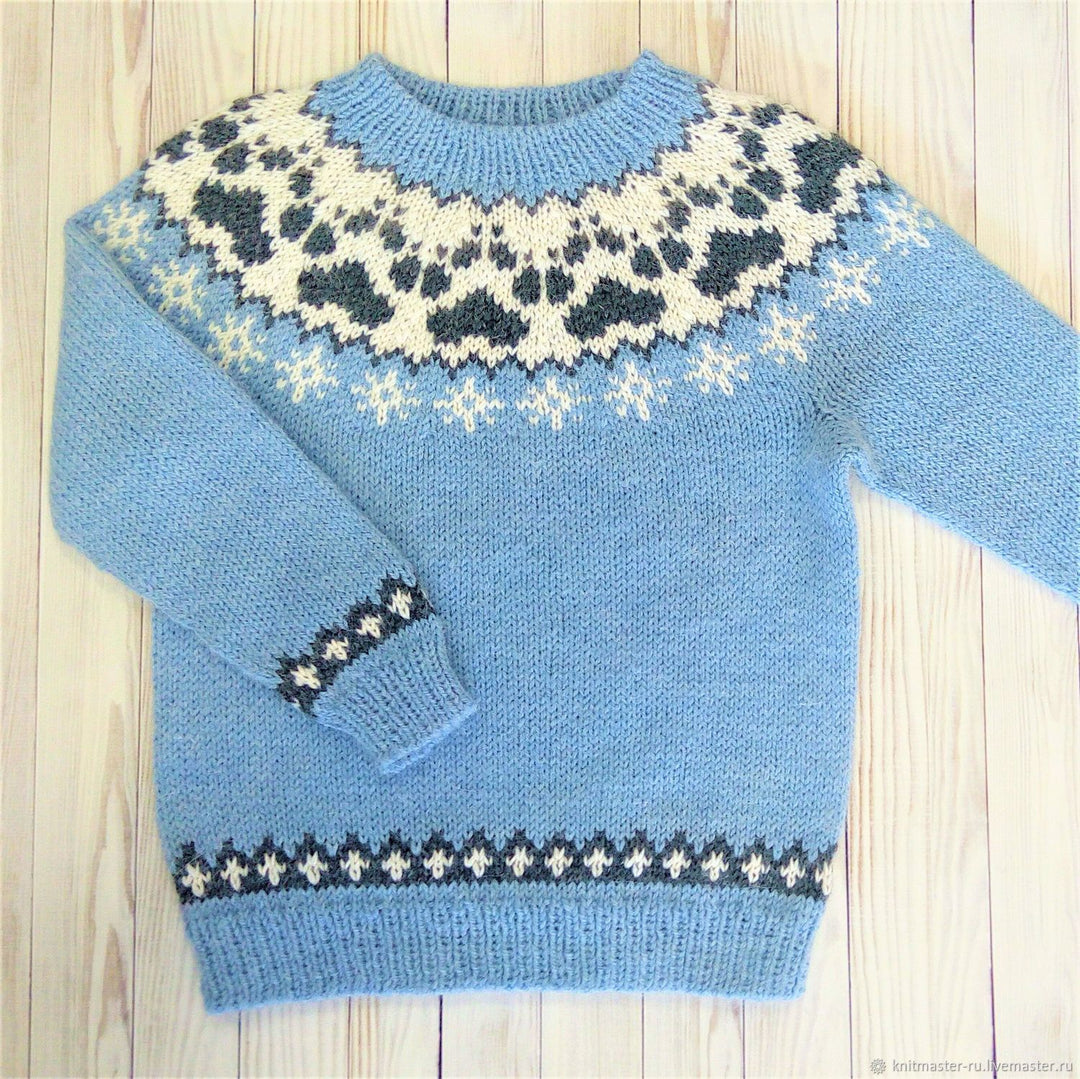 Damen nan Norwegerpullover aus Wollmix mit Rundhalsausschnitt und traditionellem Fair-Isle-Yoke Drune