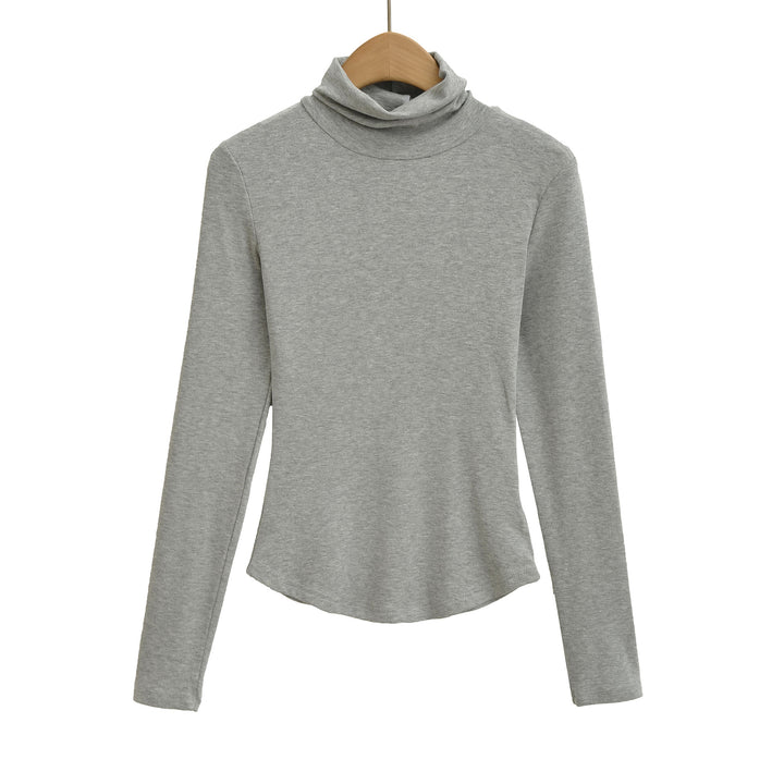 Damen Langarmshirt mit hohem Kragen Drune