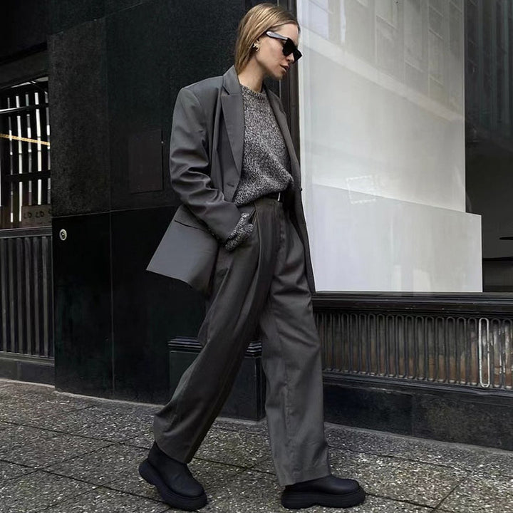 Damen Eleganter und lässiger Blazer mit dezenten Details Drune