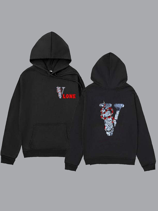 Damen Kapuzenpullover mit grafischem Statement und einzigartigem Muster Drune