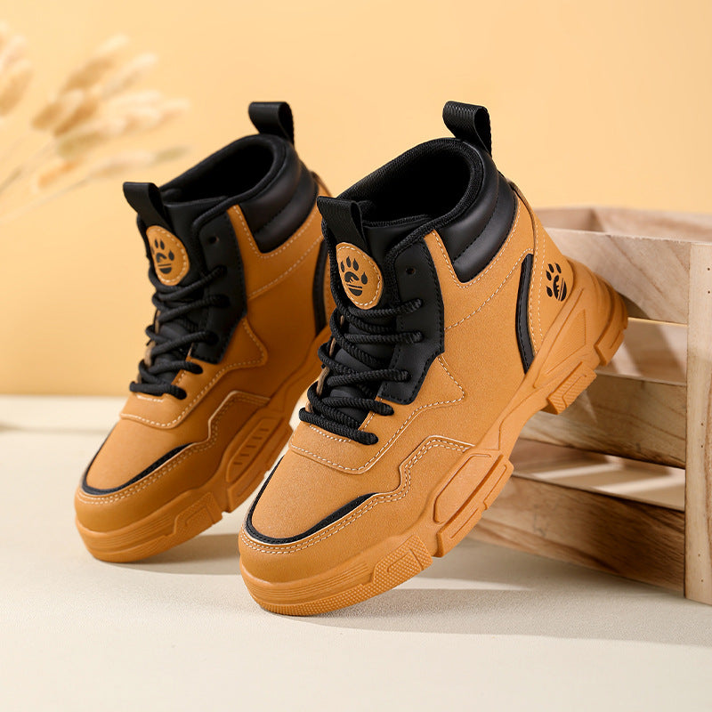 Damen modische High-Top Sneakers mit atmungsaktiver Mesh-Oberfläche und robuster Laufsohle Drune