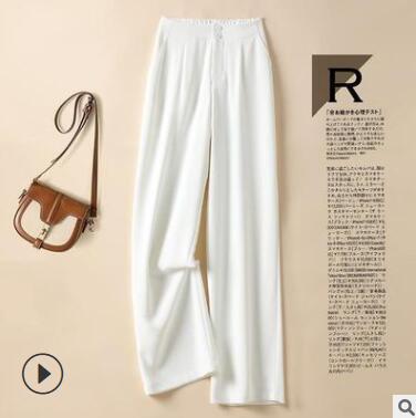 Damen Elegante Chino-Hose mit hohem Bund und seitlichen Taschen Drune